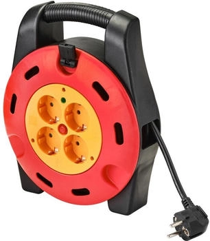 Sygonix Kabeltrommel 10.00 m Schwarz Schutzkontakt-Stecker (SY-4928908)