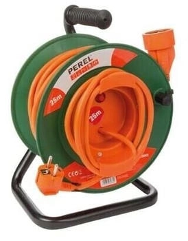 Perel Kabeltrommel Garten 25 m 3G1.5 Stecker-Typ E (französisches system)