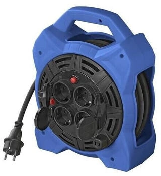 ProPlus Kabeltrommel Schuko 4-fach 15M 3x1,5mm² mit LED-Beleuchtung