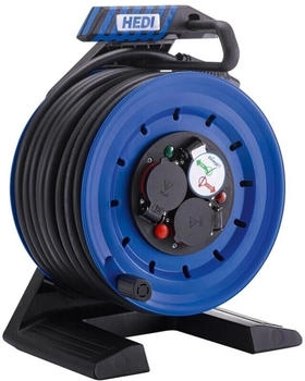 HEDI Vollkunststoff-Kabeltrommel Stecker-Typ E H07RN-F 3G2,5 30m