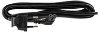 Netzkabel 3 M Eurostecker Auf Typ C7 Schwarz 230 V 2,5 A