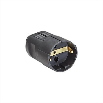 Bachmann Schutzkontaktkupplung Kunststoff schwarz IP20 (912.170)