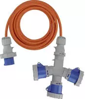 Brennenstuhl 1167670205 Strom Verl&auml;ngerungskabel Grau, Blau, Orange 2 m H07RN-F 3G