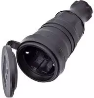 Inter B&auml;r - Interb&auml;r 9005-004.01 Schutzkontaktkupplung Gummi 230 V Schwarz...