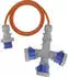 Brennenstuhl Strom Camping-CEE-Verlängerungskabel Blau Grau Orange 2 m H07RN-F 3G 2,5 mm²