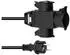 Eurolite Strom Verlängerungskabel 16 A Schwarz 1 m H07RN-F 3G 1,5 mm²