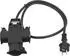 Eurolite Strom Verlängerungskabel 16 A Schwarz 1 m H07RN-F 3G 1,5 mm²
