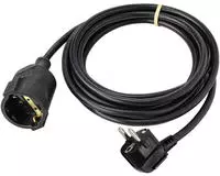 Sygonix - Sy-4872632 Strom Verl&auml;ngerungskabel 16 A Schwarz 3.00 M H05vv-f 3g...