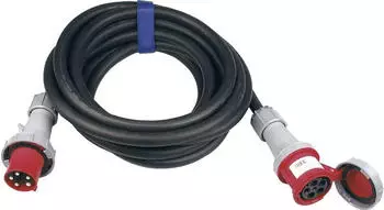 SIROX Strom Verlängerungskabel 63 A Schwarz 25m H07RN-F 5G 16 mm²