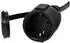 Sygonix Strom Verlängerungskabel 16 A Schwarz 1 m H07RN-F 3G 1,5 mm² inkl. Ein/Aus-Schalter