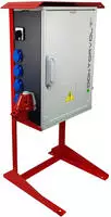 Baustromverteiler mit St&auml;nder OS-S/FI Lasttrennschalter FI-Schalter, 2x32A,...