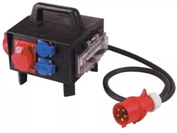 SIROX Vollgummikleinverteiler CEE 5-polig 1xCEE 32A, 2xCEE 16A, 3x230V (013.123.0131-1)