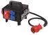 SIROX Vollgummikleinverteiler CEE 5-polig 1xCEE 32A, 2xCEE 16A, 3x230V (013.123.0131-1)