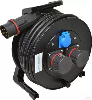 Walther-Werke Kabeltrommel 400V 1 Schuko 25m IP54 (39100502250320)