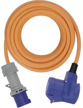 Brennenstuhl Strom Camping-CEE-Verl&auml;ngerungskabel Blau Schwarz Grau Orange 10 m H07RN-F 3G 2,5 mm&sup2;
