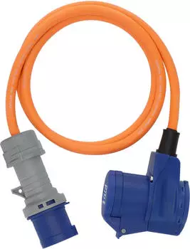 Brennenstuhl Strom Camping-Kabeltrommel Blau Schwarz Orange Grau 1.5 m H07RN-F 3G 2,5 mm&sup2;