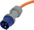 Brennenstuhl Strom Camping-Kabeltrommel Blau Schwarz Orange Grau 1.5 m H07RN-F 3G 2,5 mm²