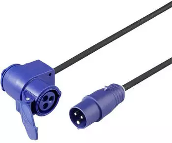 Sygonix Strom Verlängerungskabel 16 A Blau Schwarz 3 m H07RN-F 3G 2,5 mm²