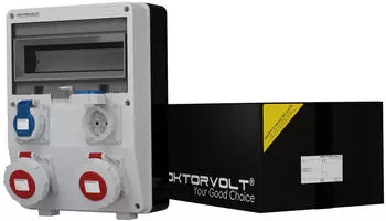Doktorvolt Stromverteiler TD 2x16A 2x230V IP65 (DV-2018-D)