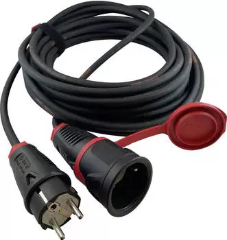 HAWA Strom Verl&auml;ngerungskabel 16 A Schwarz 10m H07RN-F 3G 1,5 mm&sup2;