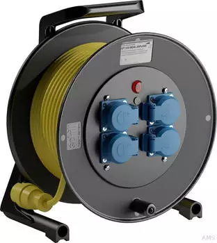 Schill GT 310.MD4L Spezialgummi-Kabeltrommel mit Steckdose (GT 310.MD4L.25PU325)