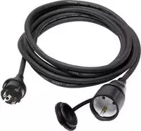 Sygonix - Sy-5044440 Strom Verl&auml;ngerungskabel 16 A Schwarz 5.00 M H07rn-f 3g...