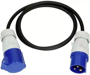 Max Hauri Strom Verl&auml;ngerungskabel Blau Schwarz 1.5 m H07RN-F 3G 1,5 mm&sup2;
