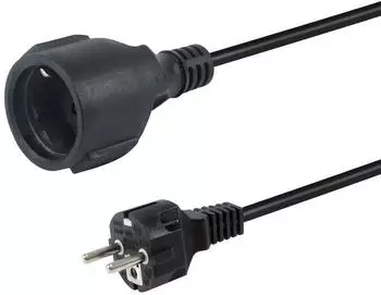 Equip Netzkabel Schuko (CEE7/7) auf CEE7/3 5m schwarz (112182)