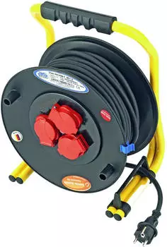 Cimco Kabeltrommel 40m 3 Schutzkontakt-Steckdosen 230V 16A (146902)