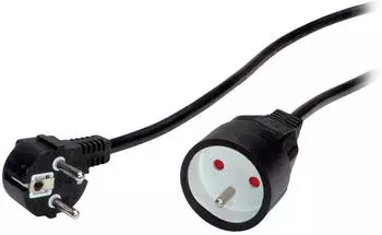 Value Schutzkontakt-Verl&auml;ngerungskabel 230VAC UTE Version schwarz 10 m