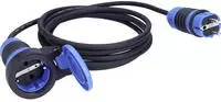 AS Schwabe 62322 Strom Verl&auml;ngerungskabel 16 A Schwarz/Blau 10 m H07RN-F 3X 2,5 mm&sup2;