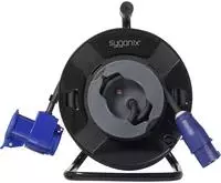 Sygonix SY-6684366 Kabeltrommel Schwarz CEE-Cara-Stecker (SY-6684366)