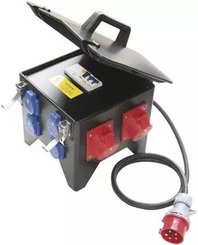 PC Electric Mobilverteiler Vollgummi 5G2,5 4x250V/2x400V FI IP44 (9474070)
