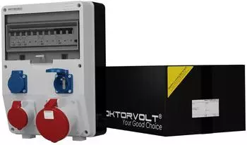 Doktorvolt TD-S/FI Stromverteiler 1x63A 1x16A 2x230V franz./belg. System (DV-2473-F)