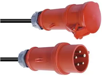 PSSO CEE Verl&auml;ngerungskabel 16A 5x2,5mm&sup2; 10m rot (30245620)