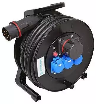 Walther-Werke Kabeltrommel 25m H07RN-F5G2,5 CEE-Stecker 16A 5-polig (39100502250310)