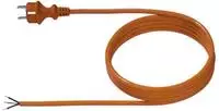 Bachmann PUR-Schutzkontakt-Zuleitung, H07BQ-F 3G1,5 mm2, orange - 5 Meter