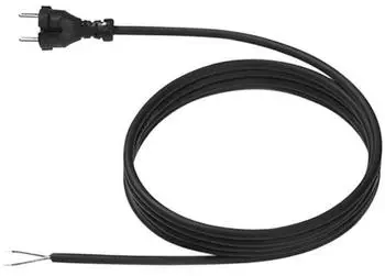 Bachmann Netzanschlussleitung H07RN-F 2x1,5mm&sup2; 5m schwarz IP20 (248.186)