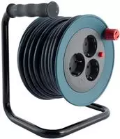 Rev Kabeltrommel Innen 10 M H05vv-f3g1,5 Mm2 Petrol 3x Schutzkontaktstecker