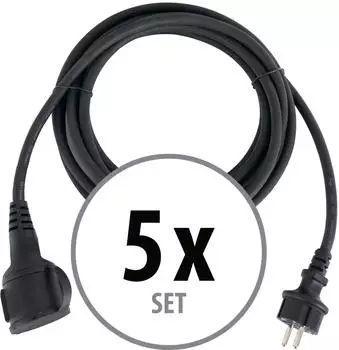 Stagecaptain Verl&auml;ngerungskabel 5er-Set Schuko IP44 10m (00083582)