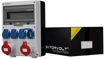 Doktorvolt Stromverteiler TD 2x32A 4x230V franz./belg. System (DV-2435-F)