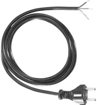 Bachmann Netzanschlussleitung 3m 10A schwarz H05VV-F 3G0,75 IP20 (312.175)