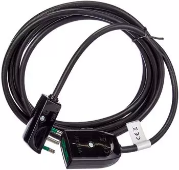 Vimar Verlängerungskabel 3G0,75 Flachstecker 3m schwarz (0P32364)
