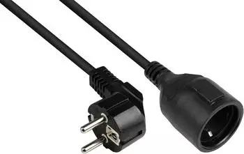 Good Connections Schutzkontakt-Verl&auml;ngerungskabel schwarz, 2m (P0102-S020)