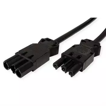 Bachmann Ger&auml;teverl&auml;ngerung GST18-3 Stecker/Kupplung, schwarz, 0,5m (375.0044)