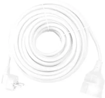 Silver Electronics Verl&auml;ngerungskabel Schuko 16A 250V 5m wei&szlig; (9215)