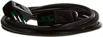 Vimar Verlängerungskabel 3G1, Flachstecker, 3m, schwarz (0P32386)