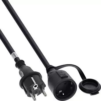 InLine Schutzkontakt-Verlängerung Outdoor 5m IP44 (16005S)
