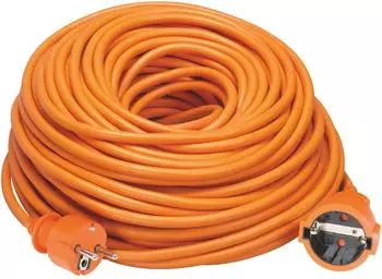 Perel Verlängerungskabel 40m, Schuko, orange (EC40-G)
