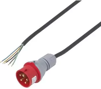 Sygonix Strom-Anschlusskabel rot 3,00m (SY-7486040)